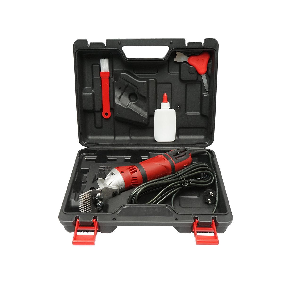 Masina profesionala de tuns oi 220V/50-60Hz, 990W 2400rot/min, lama din otel tratat si cap aluminiu